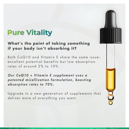 Pure Vitality CoQ10 + Vitamin E